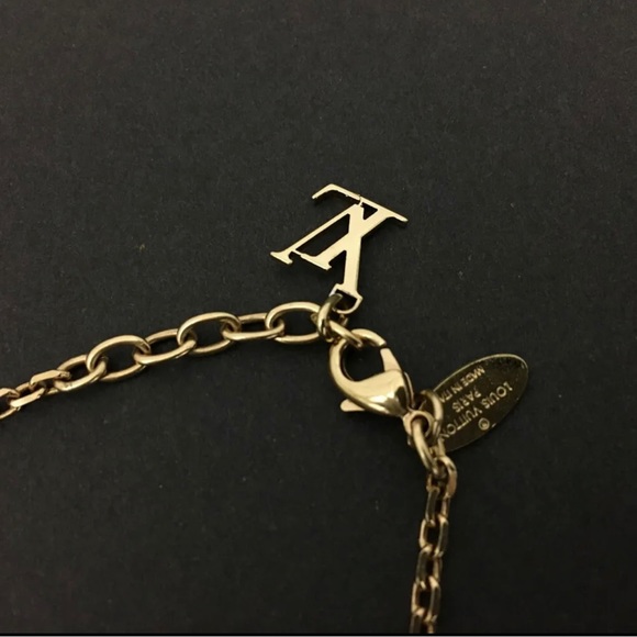 Authentic Louis Vuitton Gamble Bracelet blue/champagne colored - Picture 6 of 11